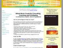 Tablet Screenshot of creativeemergence.com
